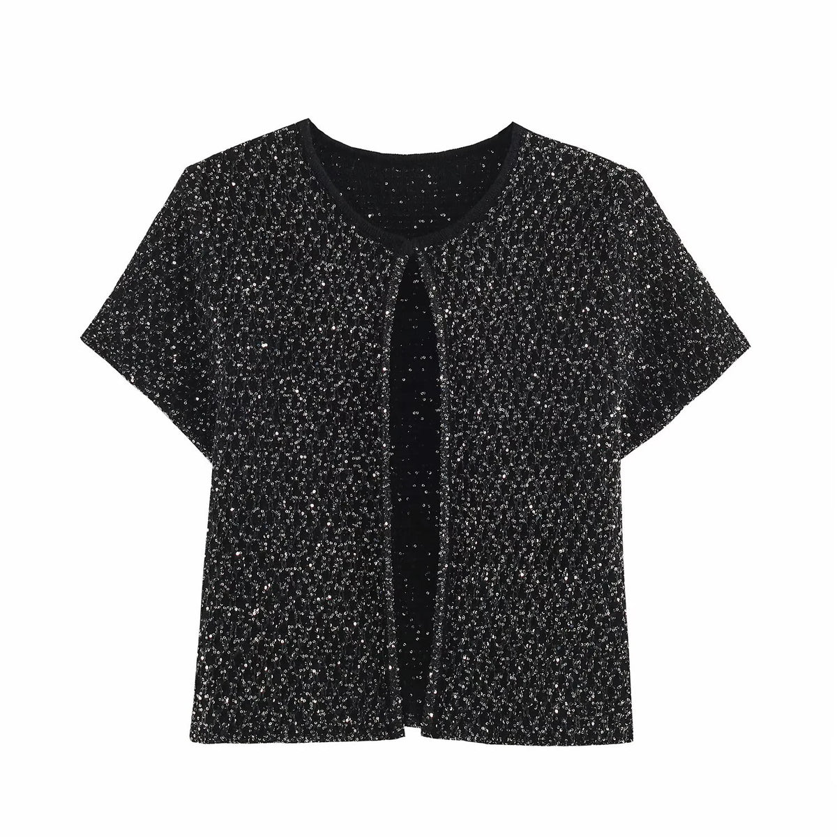 Women's Clothing 2025 New Style European And American Fashion Simple Pearl Decoration Knitted Top Knitted Vest