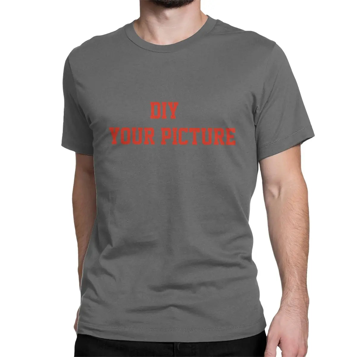 DIY T Shirts Men Women's 100% Cotton Creative T-Shirt Crew Neck Customized Tees Short Sleeve Tops Gift Idea