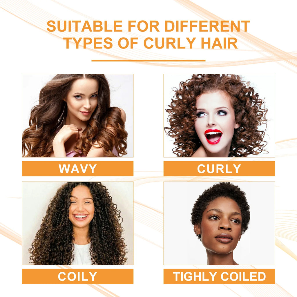 Hair Volumizing Cream Curly Hair Elastin Enhancer Hairstyle Conditioner Repair Frizz Smoothing Moisturizing Boost Defining Cream