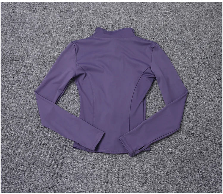 Veste zippée femme – Col montant et coupe ajustée