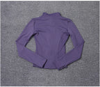 Veste zippée femme – Col montant et coupe ajustée