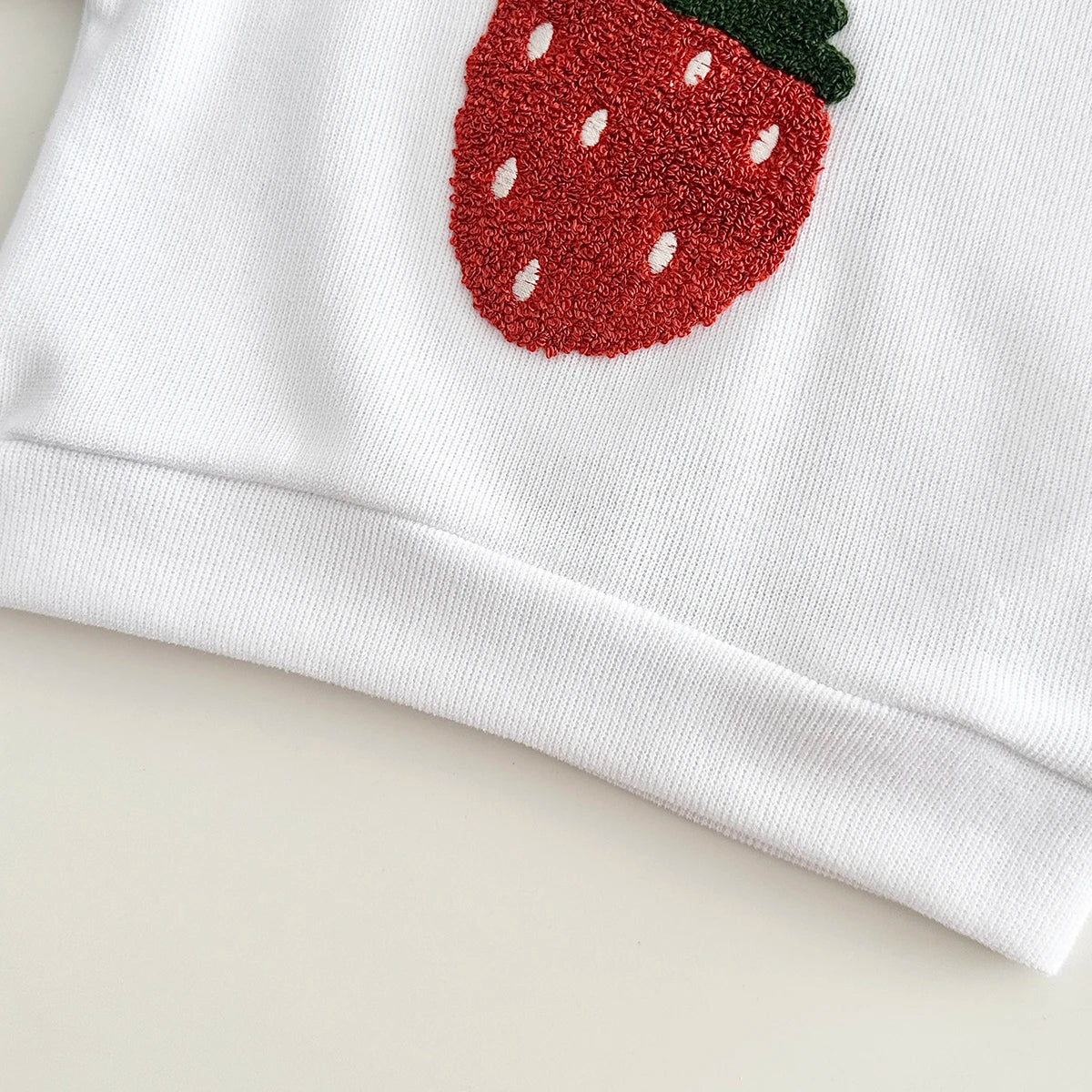 0-3Y Baby Girl Clothing Toddler Boys Sets Infant Suit Long Sleeved Pullover Shirt Cotton Newborn Baby Clothes Fruit Embroidery