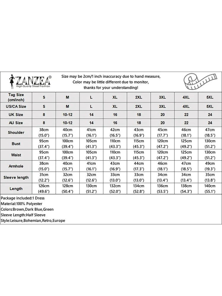 ZANZEA 2025 Fashion Summer Dress Women V Neck Short Sleeve Holiday Sundress Casual Loose Party Work Vestidos Kaftan Robe Femme