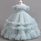 2024 New 4-12 Year Old Robe Princess Dress Flower Girl Wedding Dress
