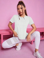 T-shirt de sport femme – Coupe ample et dos en mesh
