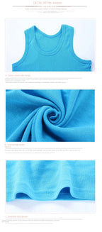 Kids Underwear Boys Vests Children Summer Vest Tops for Girls Solid