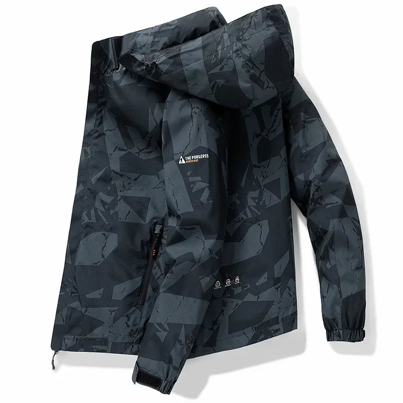 Coupe-Vent Homme À Capuche Imperméable – Camping Style Coréen Printemps Automne
