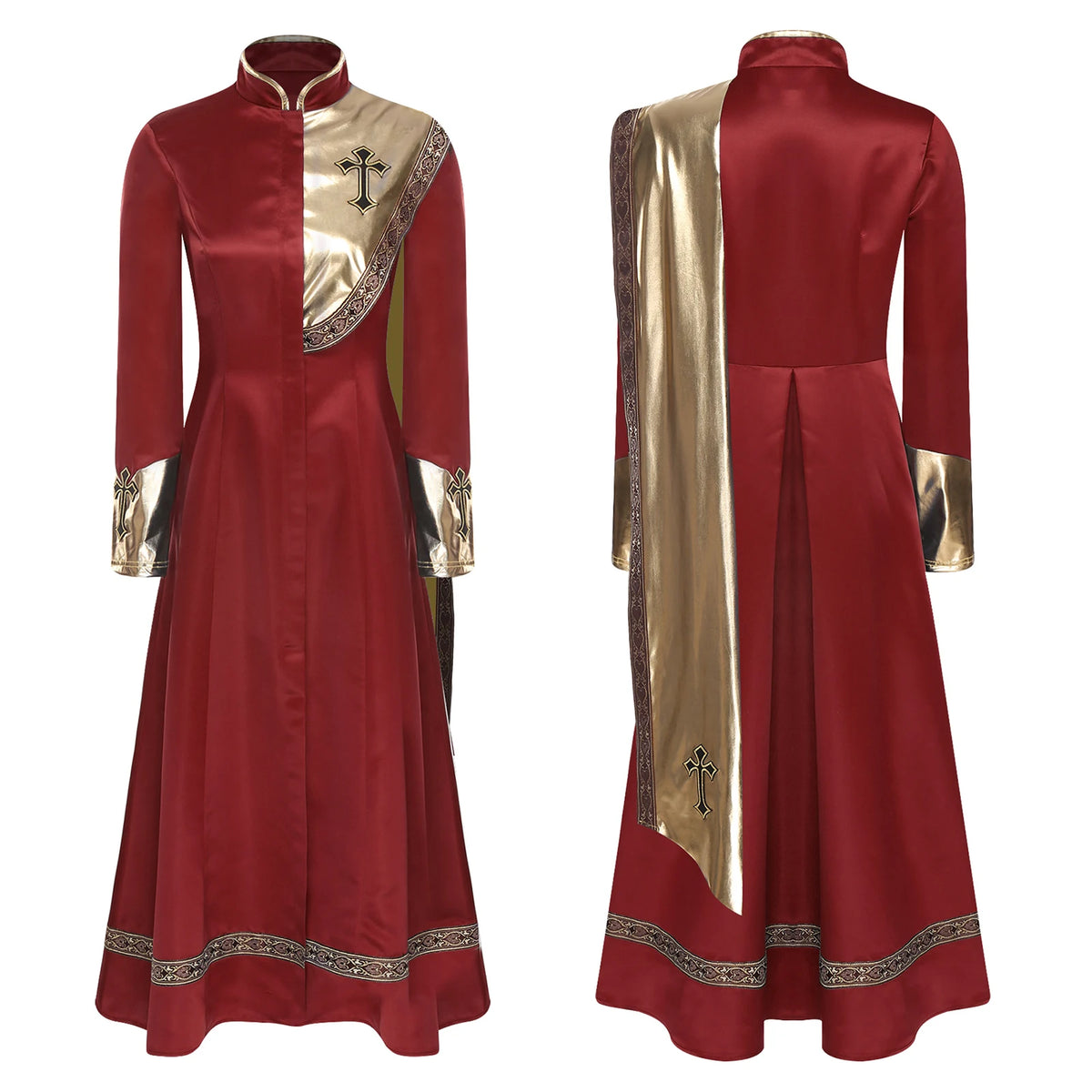 Robe longue femme asymétrique – Détails brillants