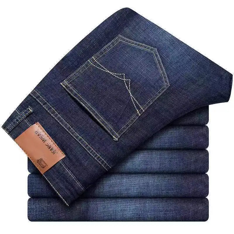 Jean homme coupe droite – Denim délavé streetwear