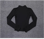 Veste zippée femme – Col montant et coupe ajustée