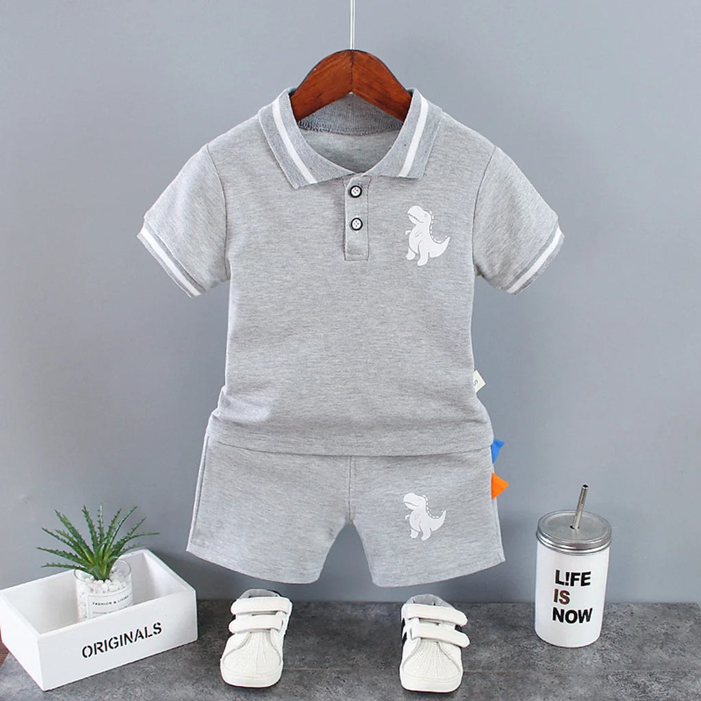 New Summer Baby Boys Clothes Children Cartoon T-Shirt Shorts 2Pcs/Set Kids Clothing Set Infant Casual Costume Toddler Tracksuits