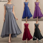 2026 Women's Elegant Evening Dresses O-Neck Sleeveless A-LINE Lace
