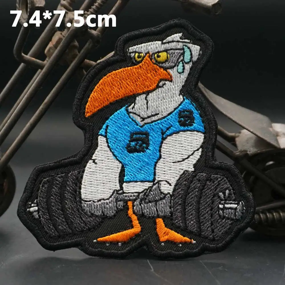 Patch brodé haltérophilie — À coudre sur vêtements, sacs et casquettes