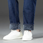 2026 Winter Fleece Thick Warm Men Jeans Slim Skinny Stretch Straight Classic Version of  Denim Plush Pants Male Brand Clothing