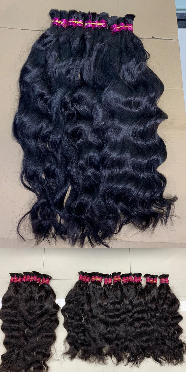 Mega Hair Cabelo Humano Raw Vietnamese Human Hair Bundles For Braiding 100% Unprocessed No Weft Human Hair Bulk Extensions