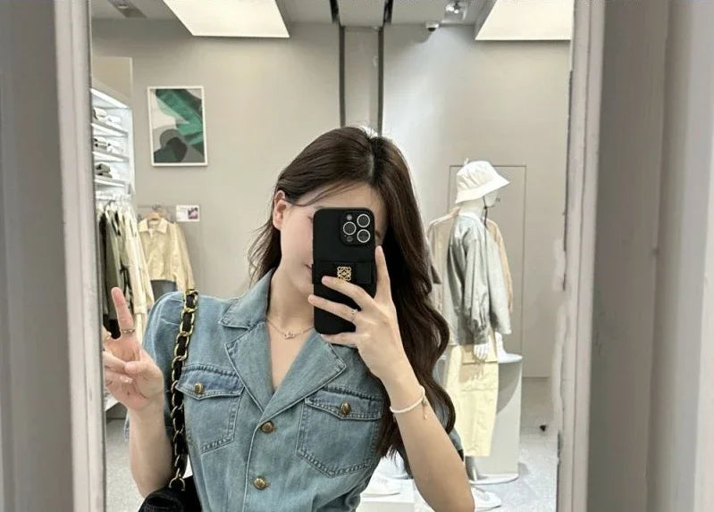 Female Dresses Coquette Bodycon Beach Sexy Corset Women's Dress Tight Denim Fashion Summer 2025 Korean Style Clothing One Pieces