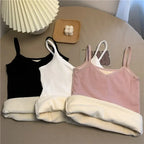 Women Winter Warm Underwear Solid Color Thermal Casual Nightwear Sexy