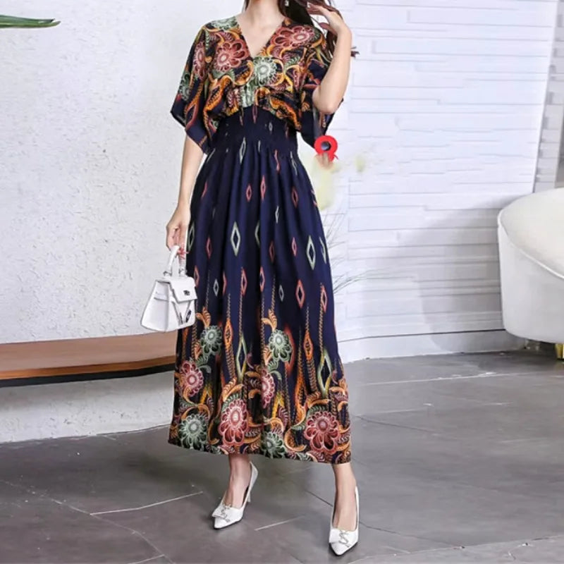 Robe Longue Bohème Imprimée