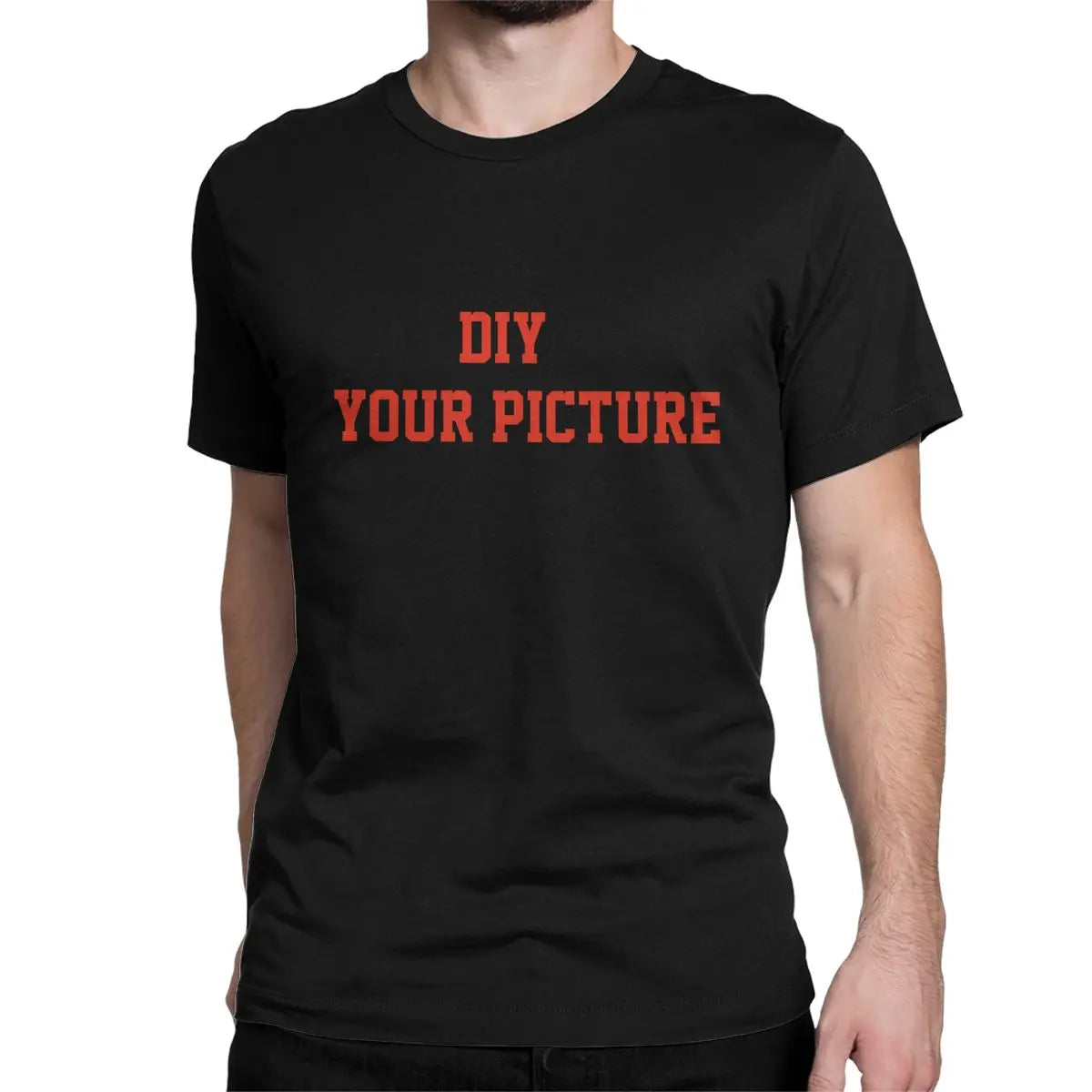 DIY T Shirts Men Women's 100% Cotton Creative T-Shirt Crew Neck Customized Tees Short Sleeve Tops Gift Idea