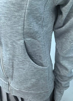 Sweat À Capuche Zipé Femme Slim – Poches Style Coréen Automne 2025