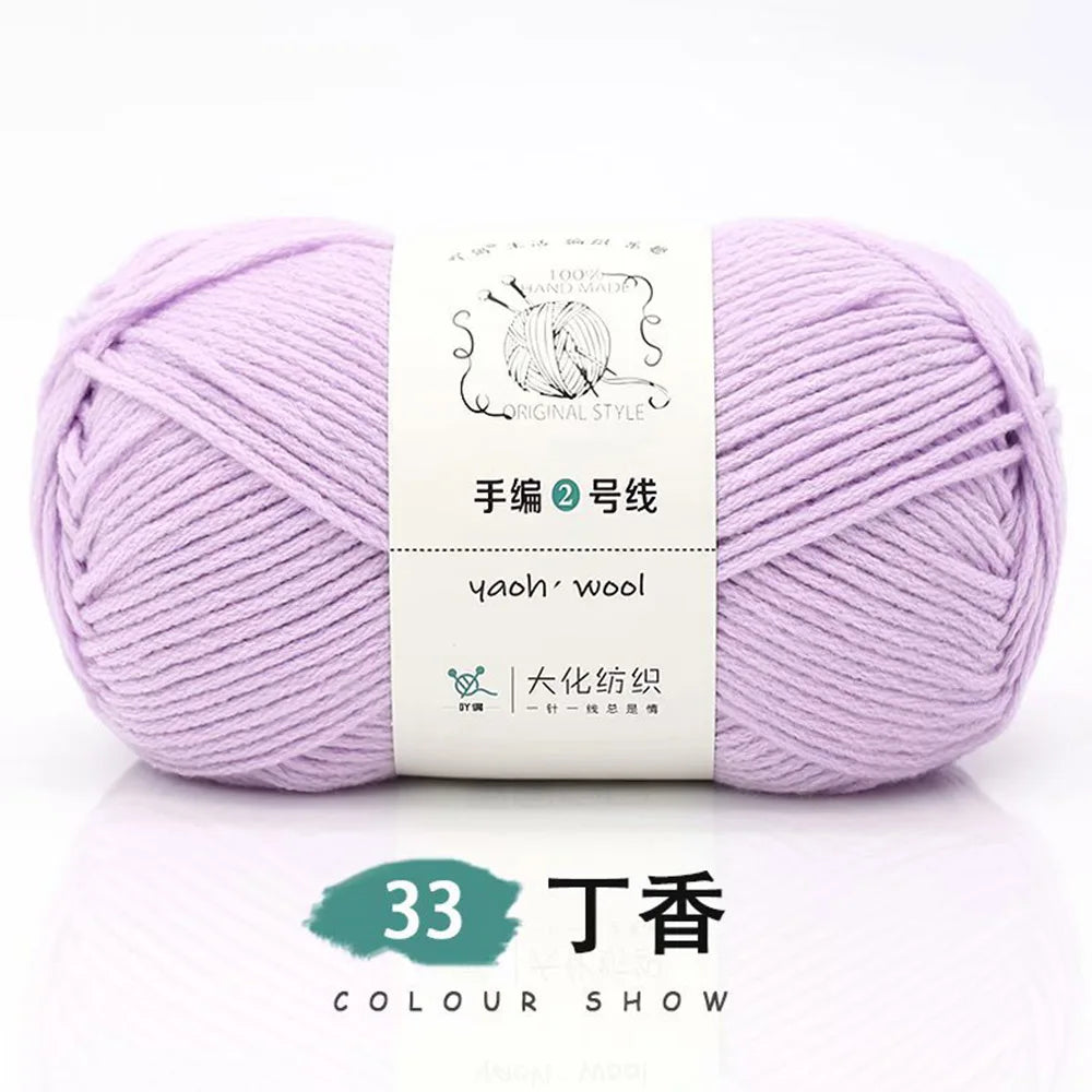 Pelote de laine soie et coton — Tricot, Crochet, Écharpe, Pull (100g)