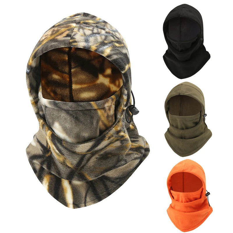 Outdoor Fleece Sports Hat Fishing Cycling Hunting Military Tactical Balaclava Men Women Warm Windproof Winter Camping Hiking Cap