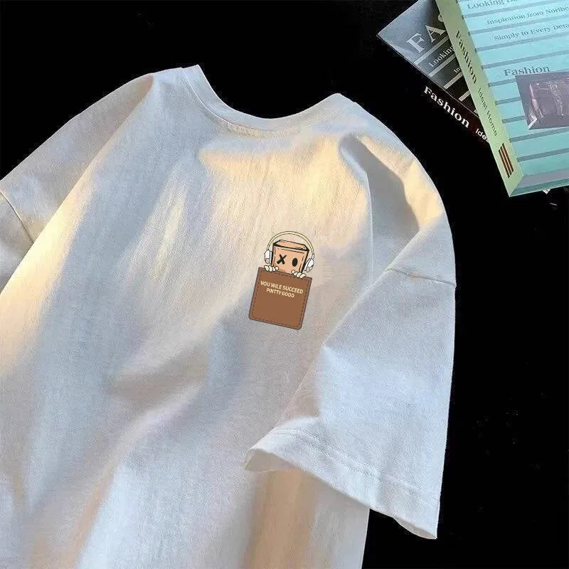 T-shirt oversize imprimé homme – Style vintage