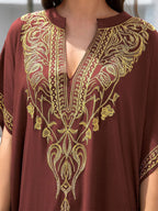 Boho Dress Women's Fashion Cotton Embroidered Beach Sun Protection