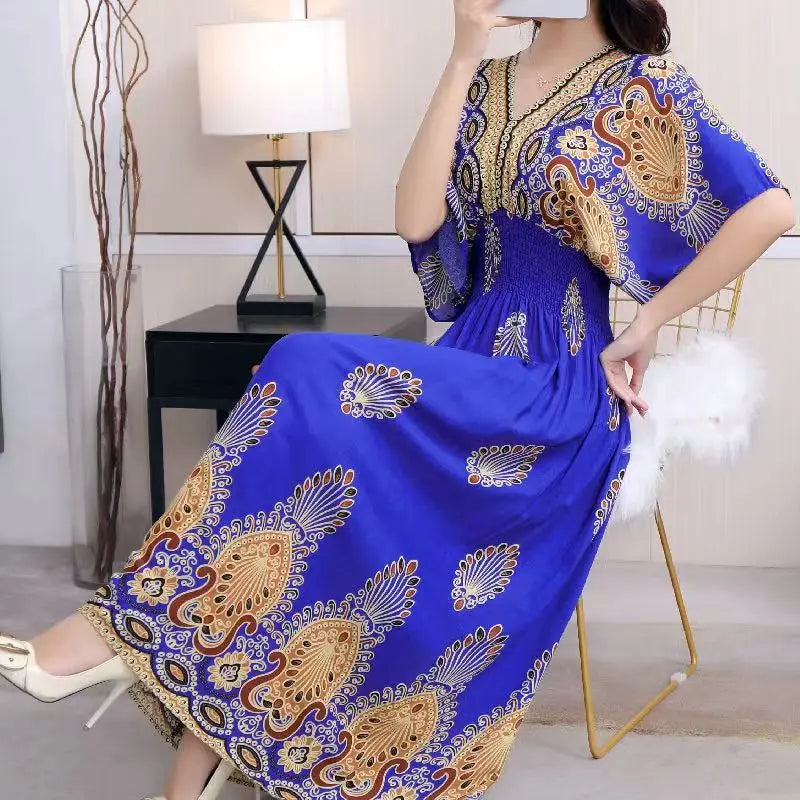 Robe Longue Bohème Imprimée