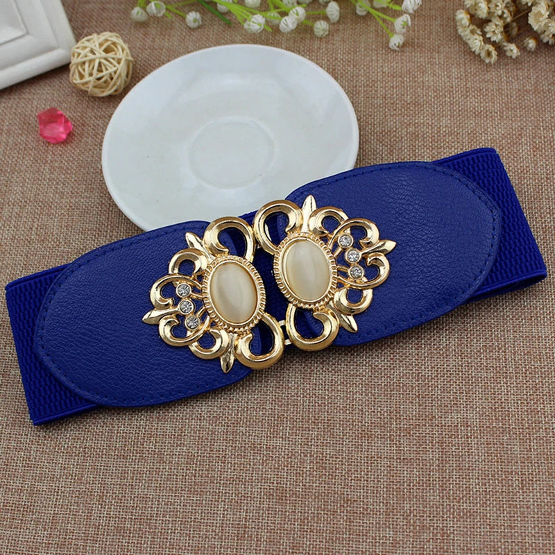 Fashion Women Retro Elastic Stretchy Dress Narrow Waist Belts Dress Accessories