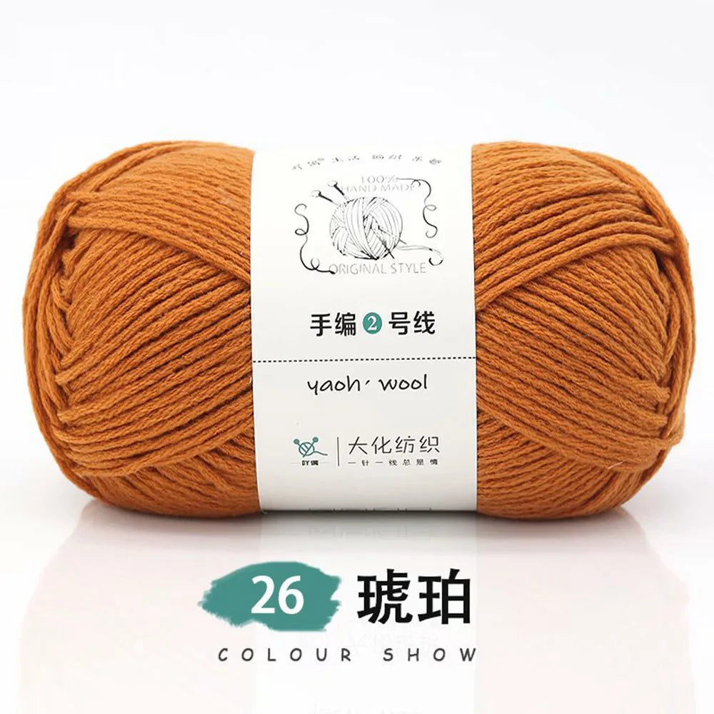 Pelote de laine soie et coton — Tricot, Crochet, Écharpe, Pull (100g)