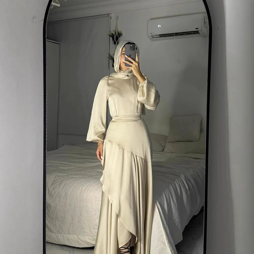 Robe longue femme type abaya – Coupe élégante