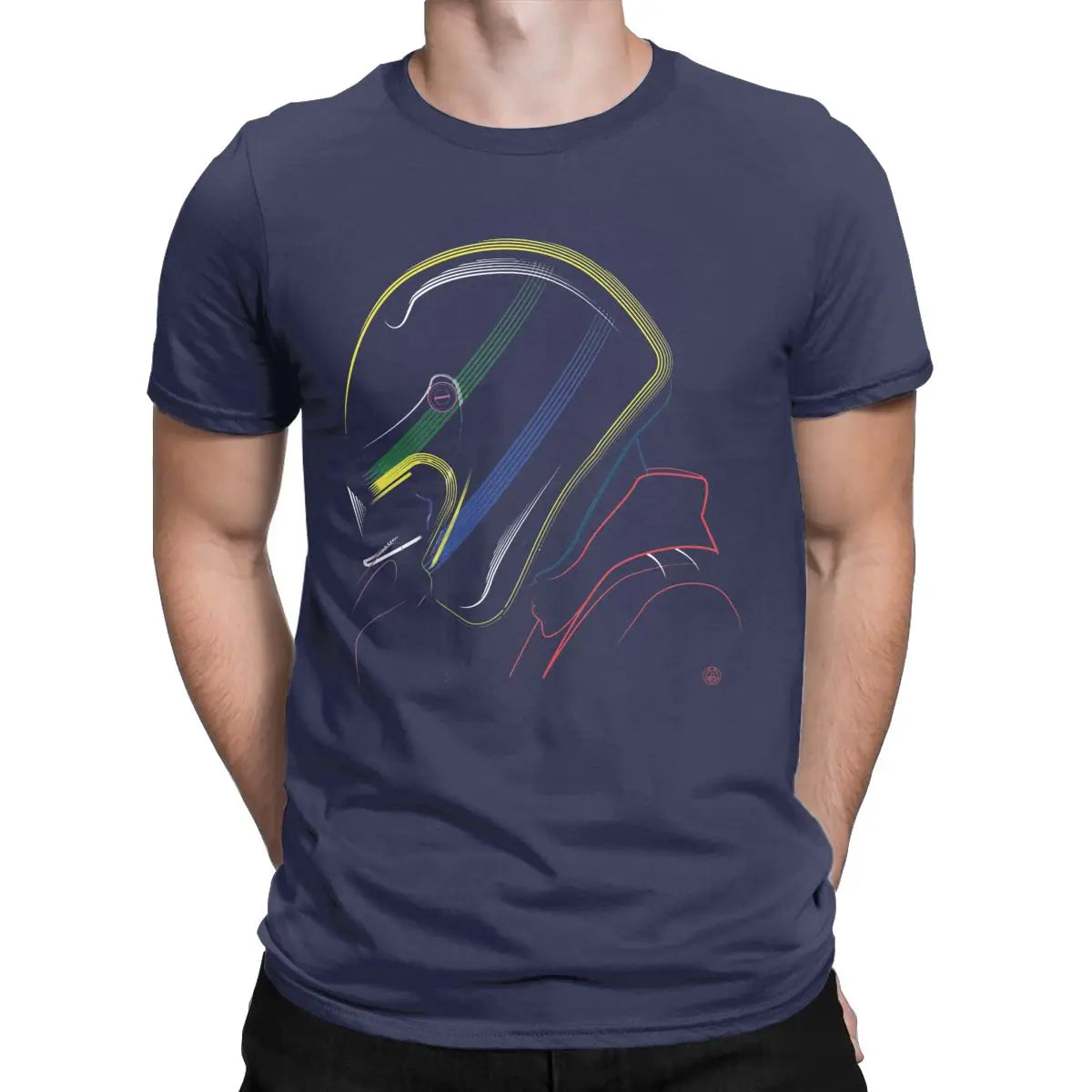 T-shirt Ayrton Senna Helmet homme – Coton streetwear motorsport