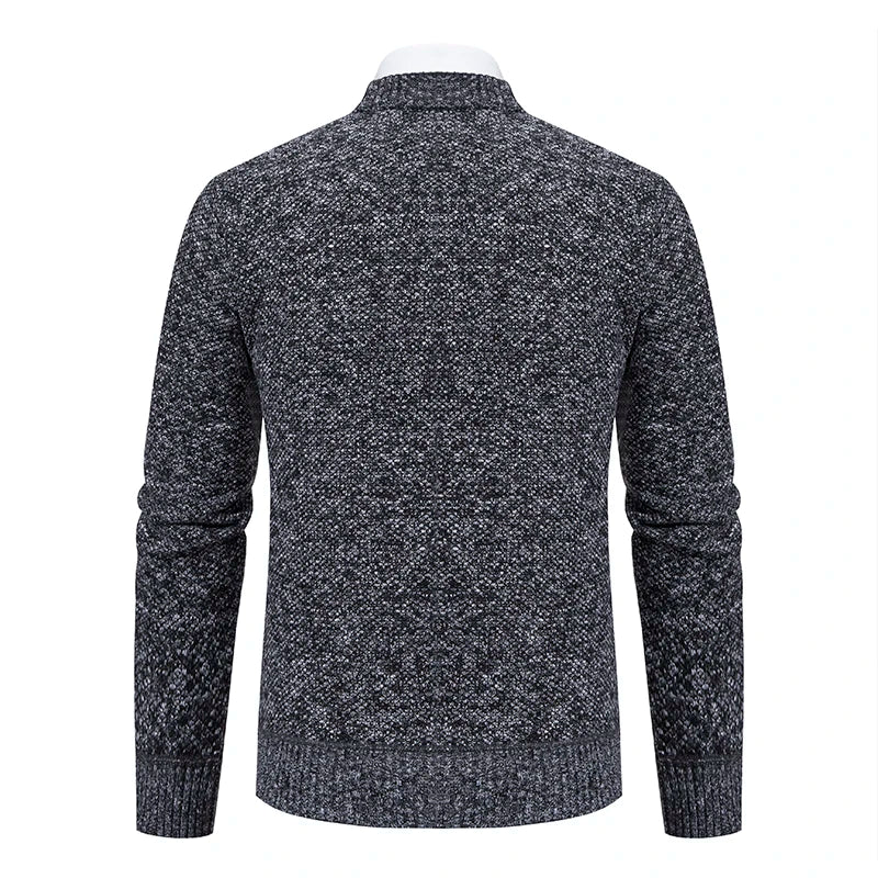 Cardigan Tricot Homme Col V – Pull Casual Chaud Automne Hiver M-4XL