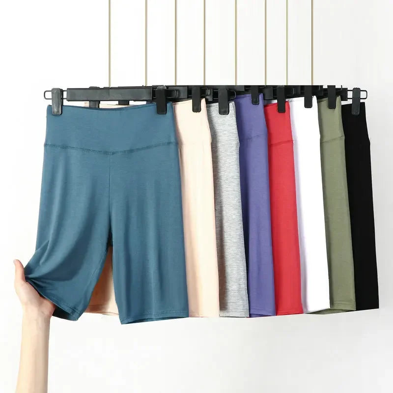 Plus Size Safety Shorts Women Summer Cotton Elastic Boyshorts Panties Female High Waist Anti Rubbing Underskirt Shorts 45-130KG