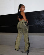 Jean femme taille haute – Coupe droite
