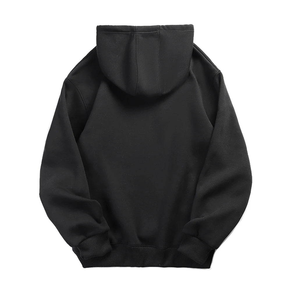 Hoodie homme à capuche – Coloris unis et coupe régulière