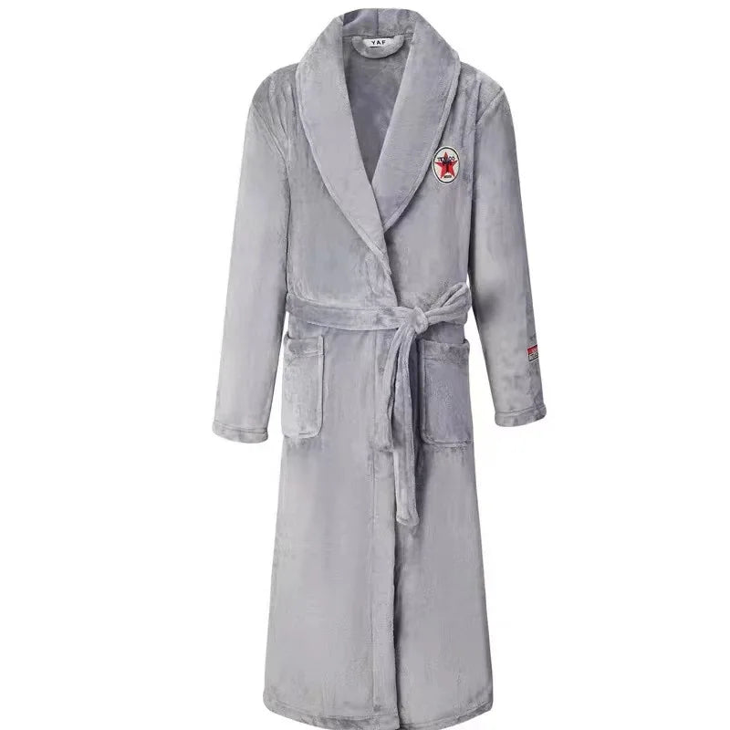 Robe de Chambre Flanelle Thermique Grande Taille