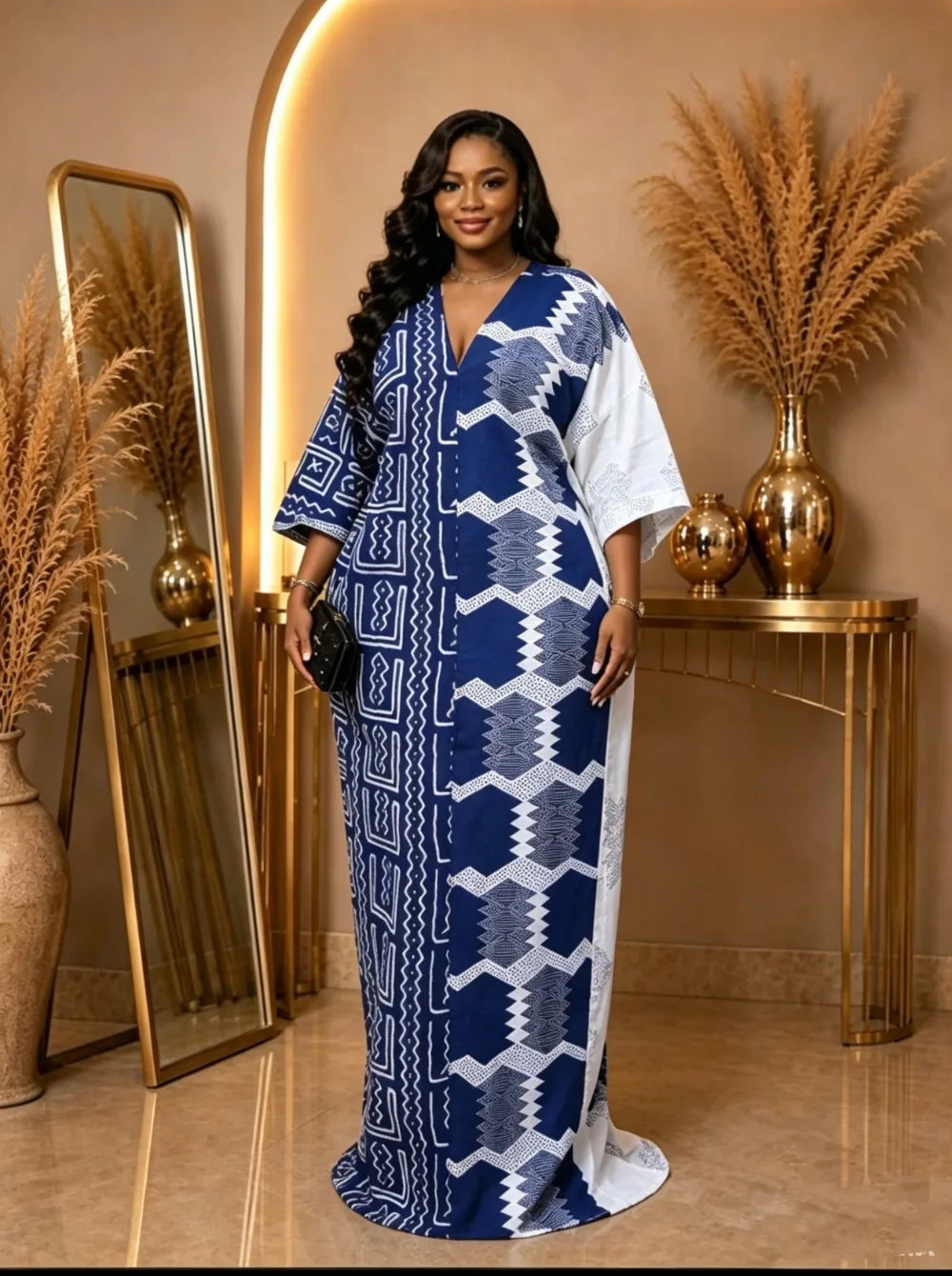 Elegant African Dresses for Women Abayas Boubou Robe Traditional Africa Loose Gown Plus Size Evening Party Long Dress Outfits