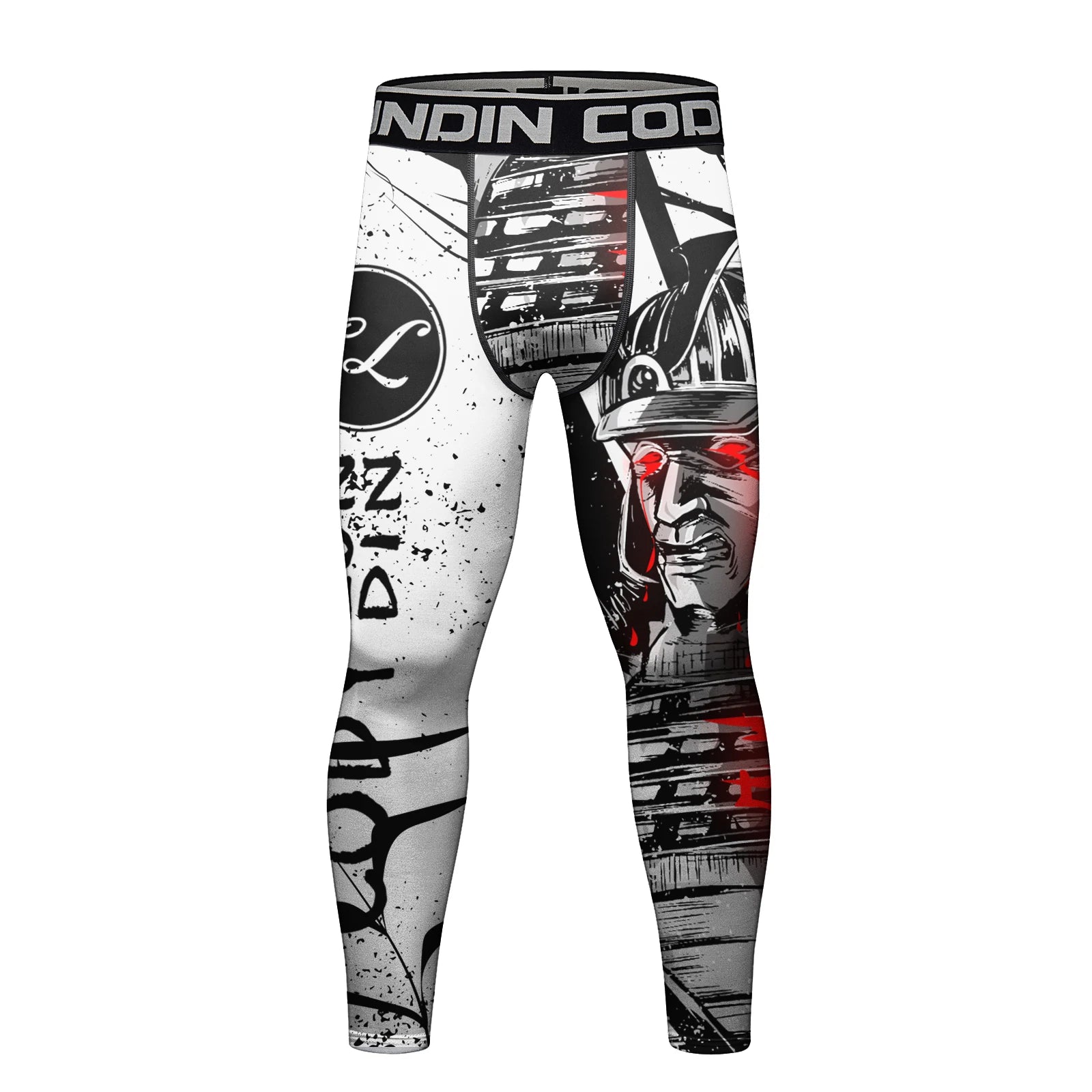 Legging Compression MMA Homme – BJJ Kickboxing Fitness Impression 3D