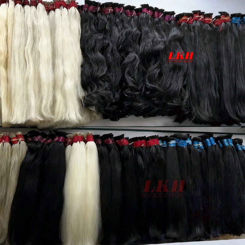 Mega Hair Cabelo Humano Raw Vietnamese Human Hair Bundles For Braiding 100% Unprocessed No Weft Human Hair Bulk Extensions