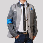 Unisex Adult Detroit Become Human Connor Replica Cosplay Outfit Classic RK800 Long Coat Masquerade Fancy Dress