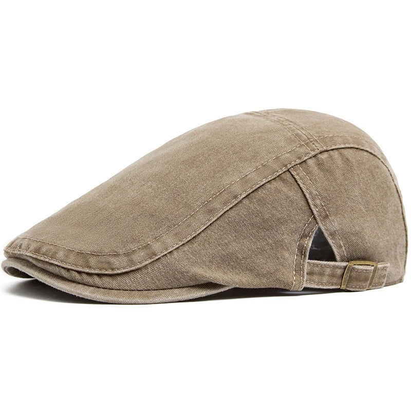 Vintage Washed Denim Beret Hat Retro American Street Forward Cap Painter Newsboy Visor Cap Unisex Beret Dressing Accessories