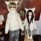 Sweat à capuche pour poupée BJD – Motif dessin animé