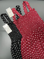 robe femme Summer Polka Dot Womens Dresses Elegant Square Neck