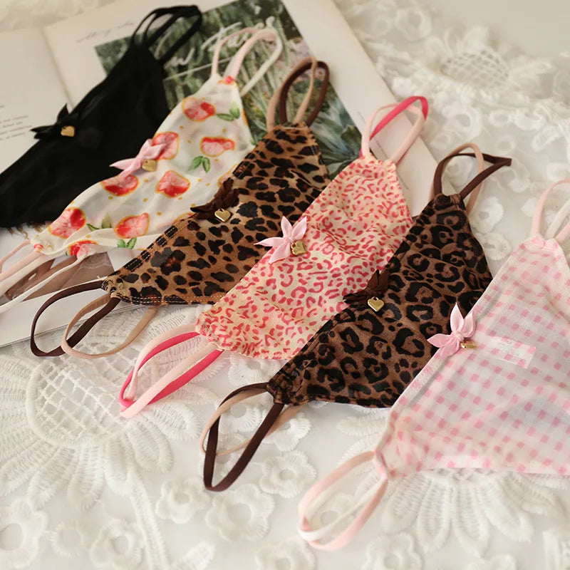 New Solid Nylon Direct Selling Girls Panties students fashion Briefs Young Girl Underwear Leopard  6pc/lot lovely