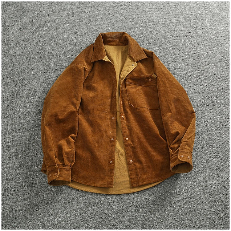 Veste Cargo Réversible Homme A+B – Poches Multiples Casual Américain Automne Hiver
