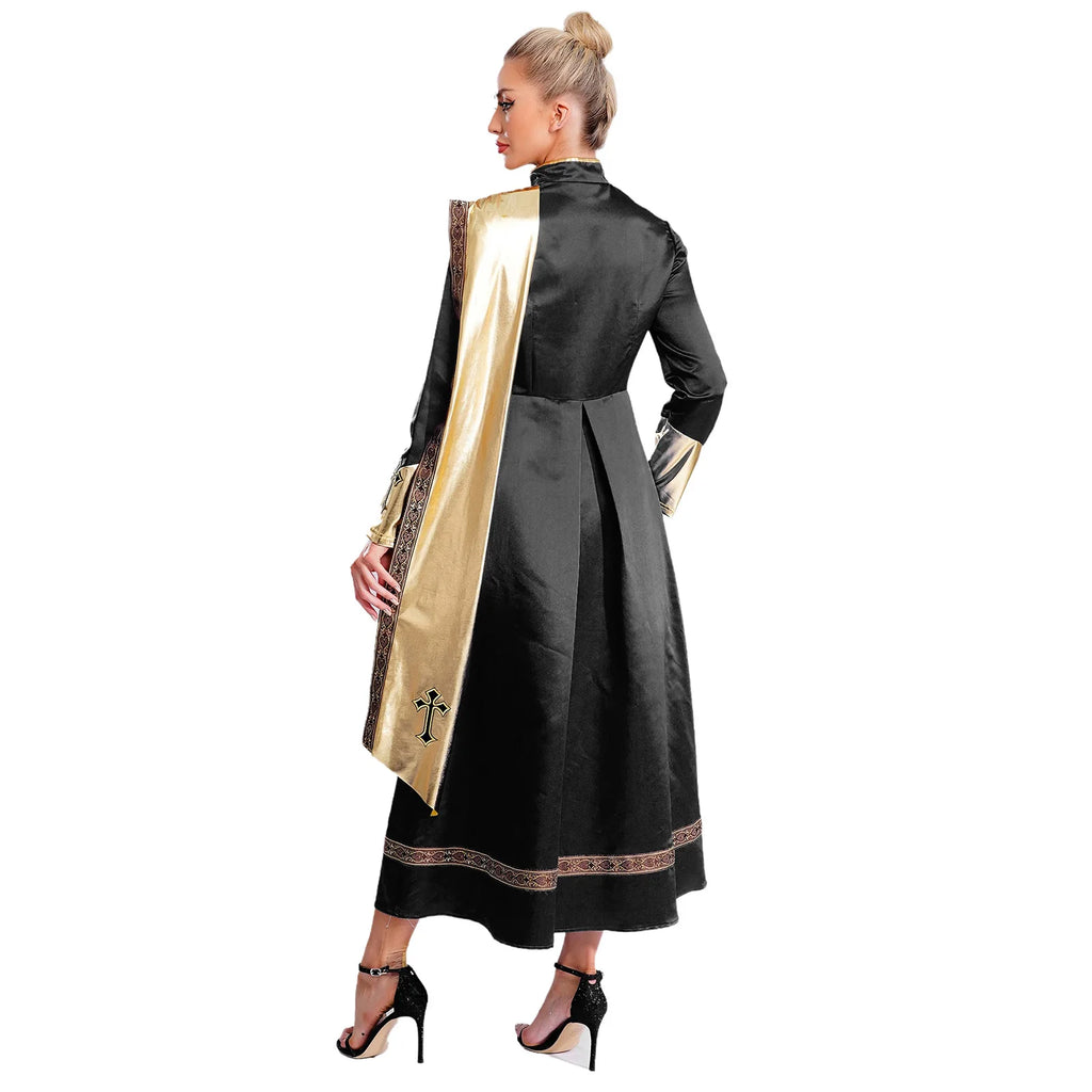 Robe longue femme asymétrique – Détails brillants