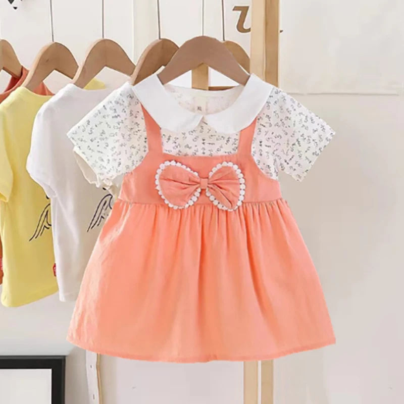 0-4Y Baby Girl Dress Cute A-Line Princess Costume Casual Striped Cotton Children Clothing Infant Outfit Vestidos Kid Girl A1158