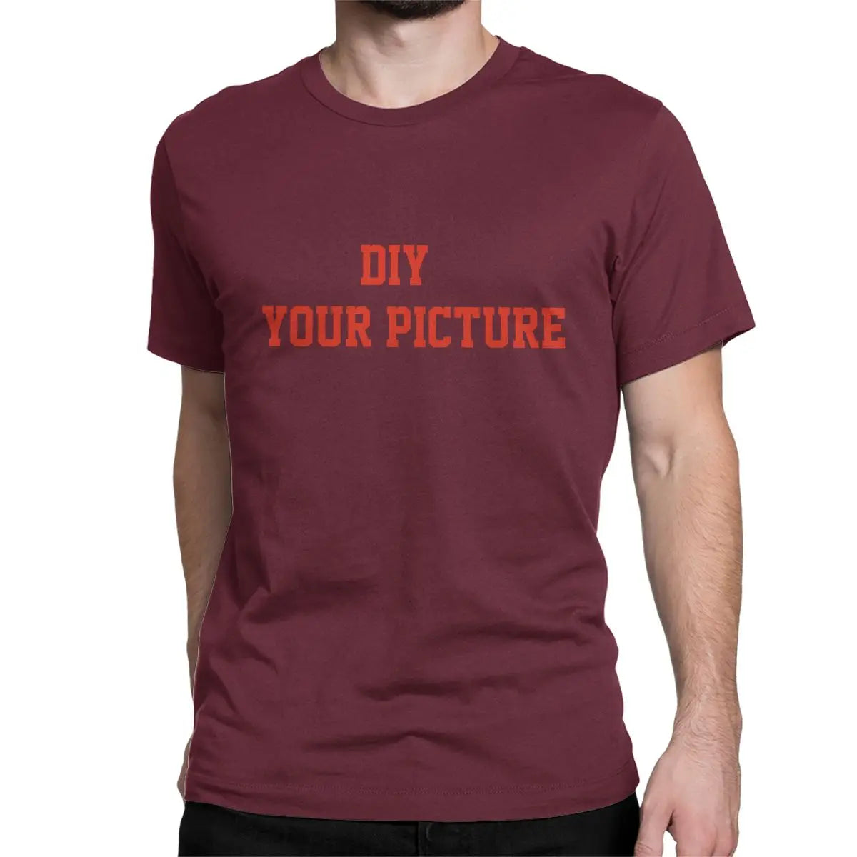 DIY T Shirts Men Women's 100% Cotton Creative T-Shirt Crew Neck Customized Tees Short Sleeve Tops Gift Idea